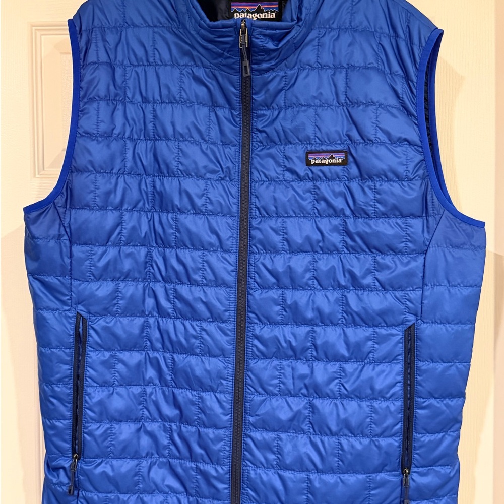 Patagonia Men's Royal Blue Quilted Insulated Vest